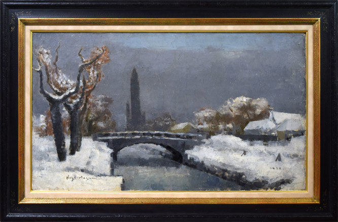 雪景油絵30号91センチ×73センチ 雪景油絵30号91センチ×73センチ 雪景