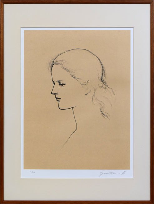 イ*ン様 【希少】舟越保武 素描 女の顔 初期の直筆デッサン 希少】舟越