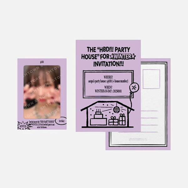 aespa WINTER - Birthday Party Card [2025 Artist Birthday MD] - K PLACE