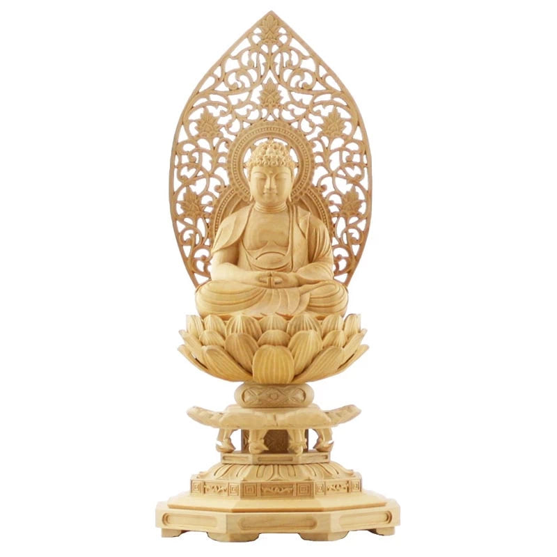 本柘植仏像 八角台座 座阿弥陀 【天台宗】 | 本尊・脇侍の通販