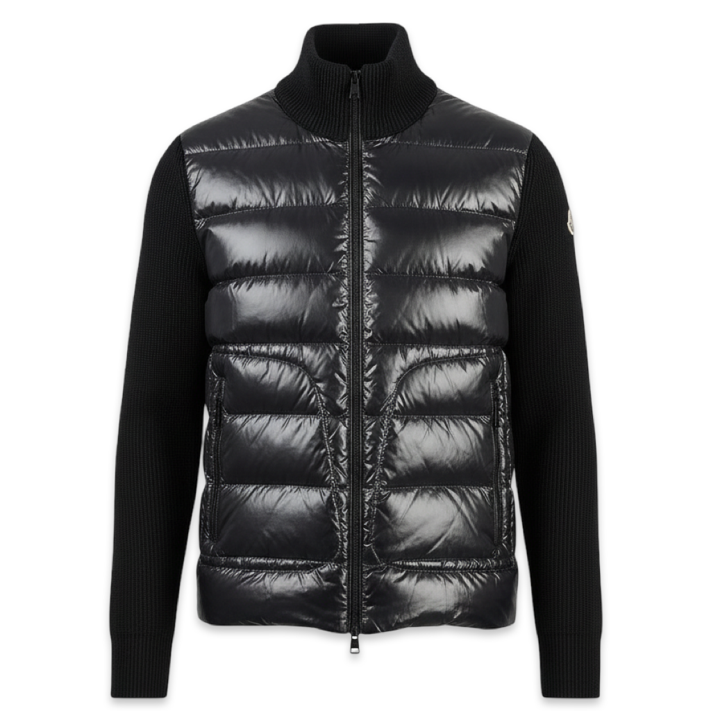 Moncler Tricot Laque Cardigan 'Black'