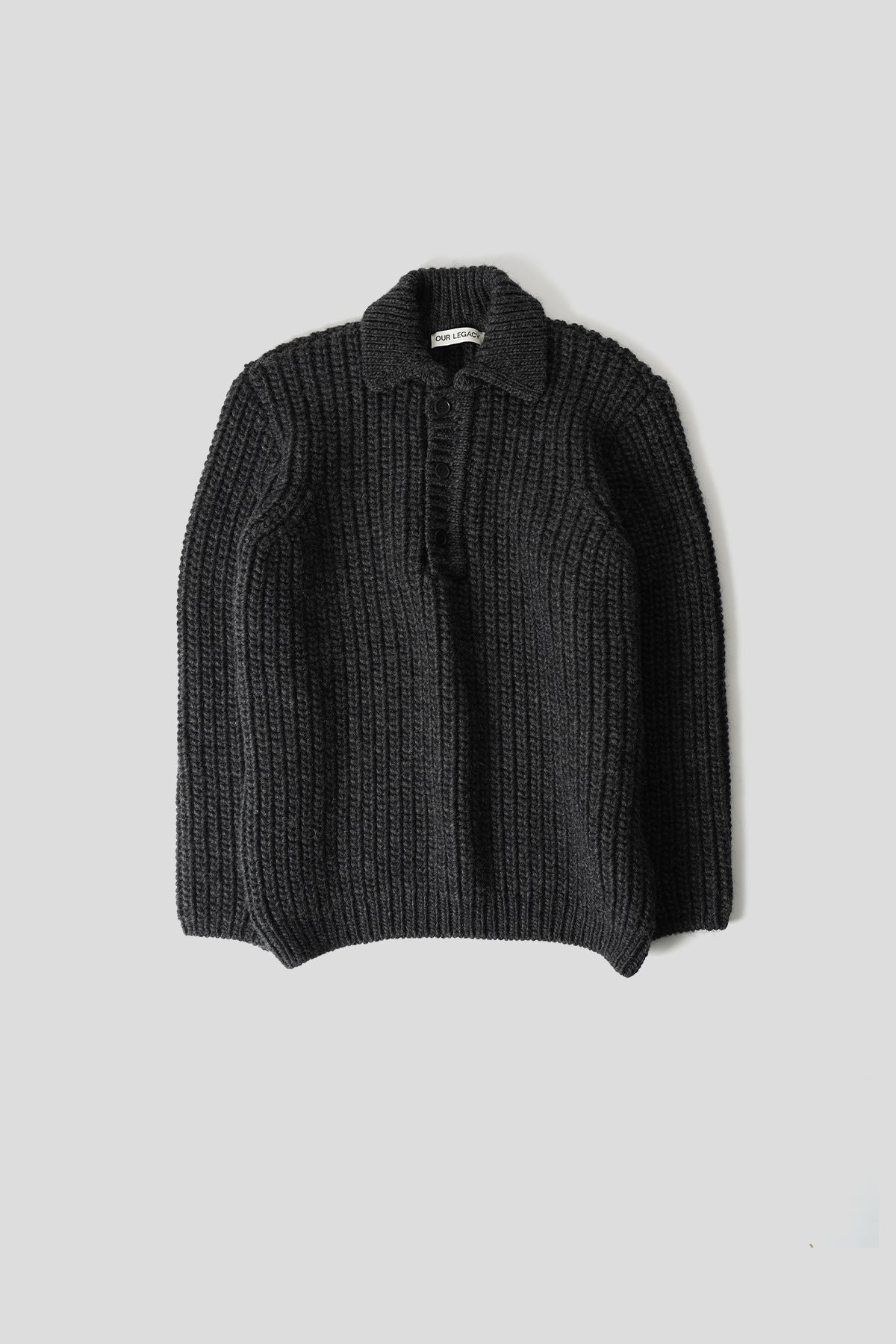 BIG PIQUET WOLF GREY CHUNKY WOOL 上杉柊平 OUR LEGACY BIG PIQUET