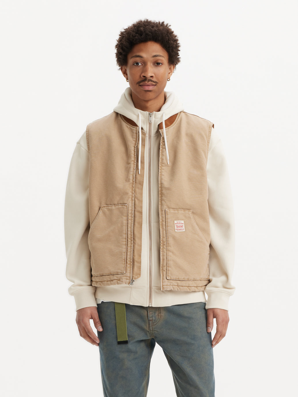 WORKWEAR SANSOME ベスト ベージュ TIGER'S EYE – リーバイス®公式