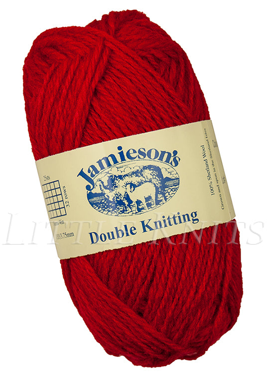 Jamieson's Double Knitting - Scarlet (Color #500) – Little Knits