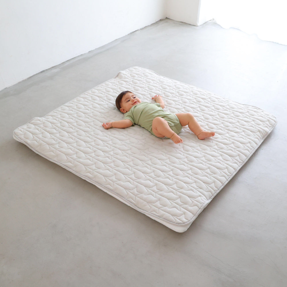 プッパプーポ 寝返りごろ寝マット＋【防水】敷きパッド 120×120cm