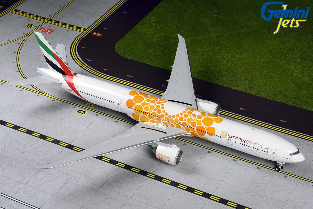 Emirates Boeing 777-300ER A6-EPO EXPO 2020 Orange GeminiJets