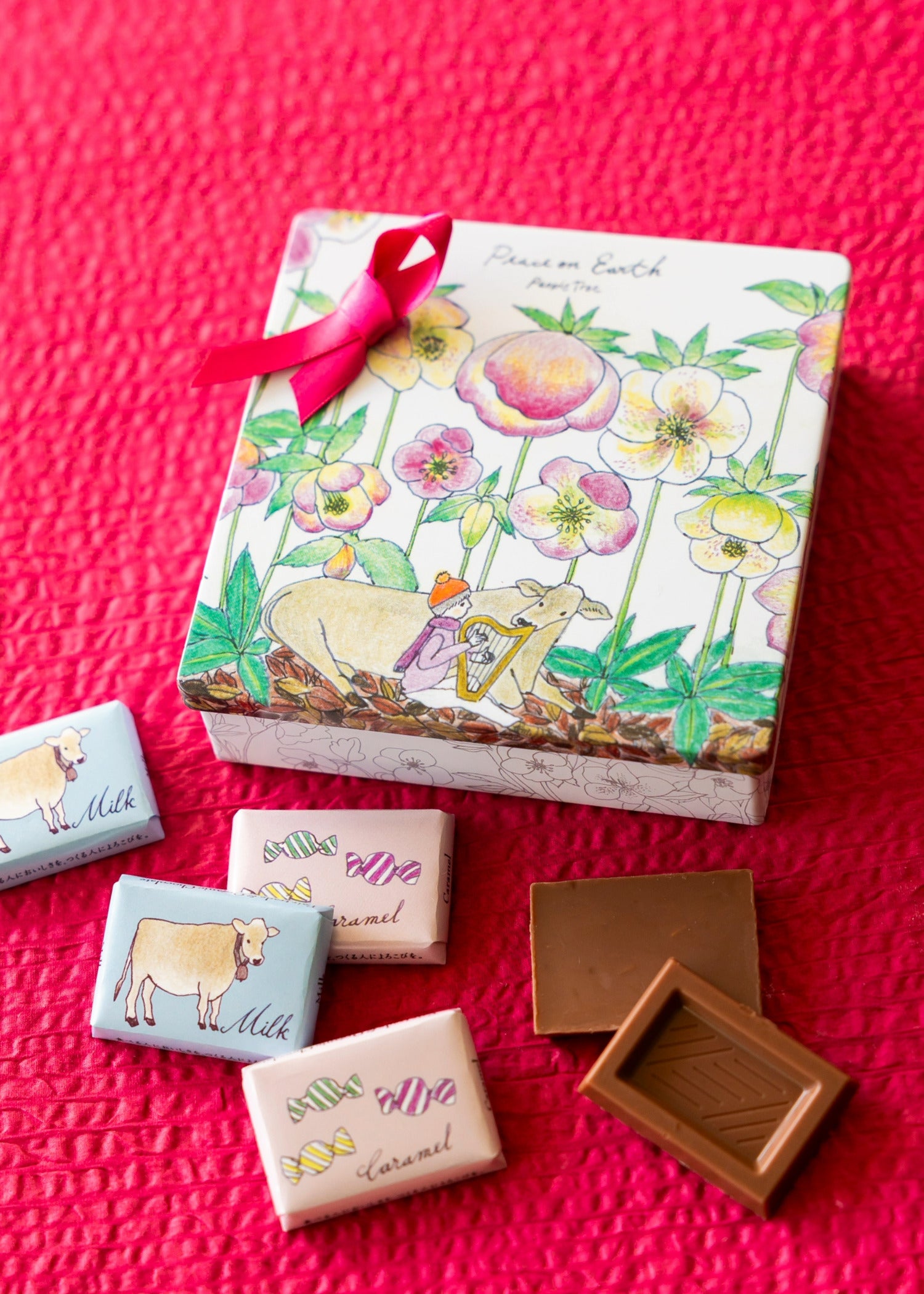 イラスト缶 ウシさん2025 オーガニックミルク＆カラメル