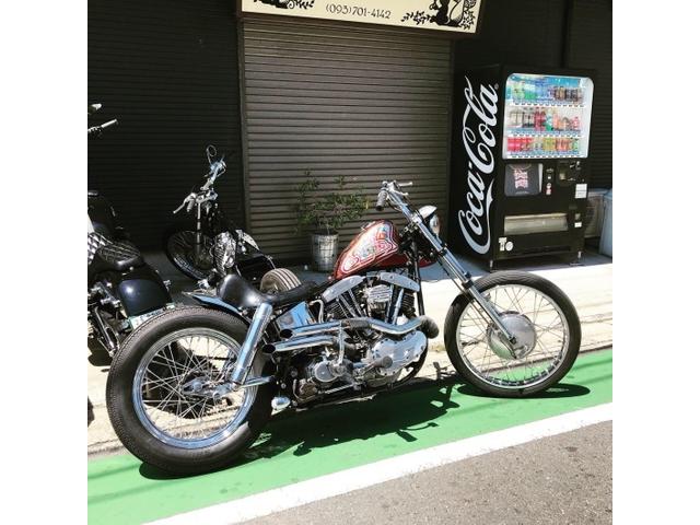 1969アーリーショベル。 弊社にて製作！！ 北九州インディアンオレンジ