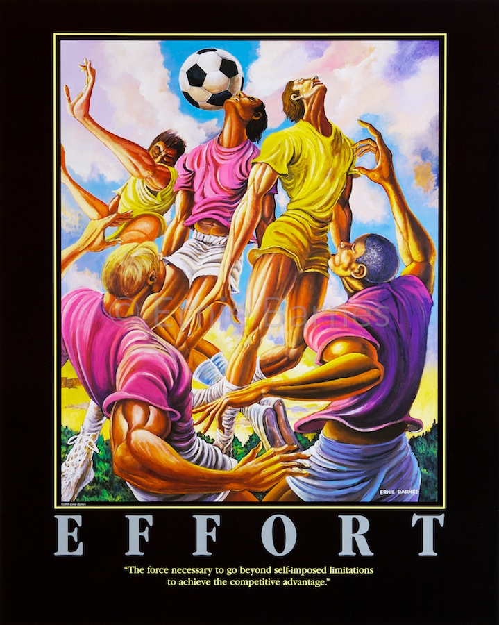 Effort [Poster] - アーニー・バーンズ Ernie Barnes 日本国内総輸入代理店