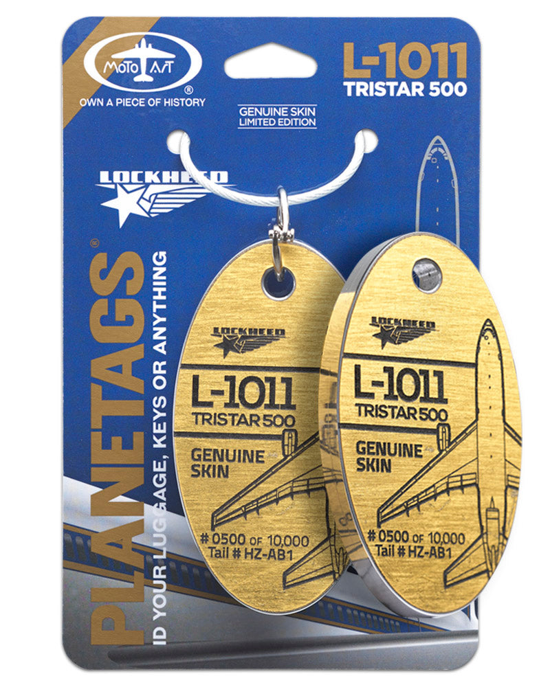 L-1011 TRISTAR 500 - PLANETAGS TAIL #HZ-AB1 – MotoArt PlaneTags