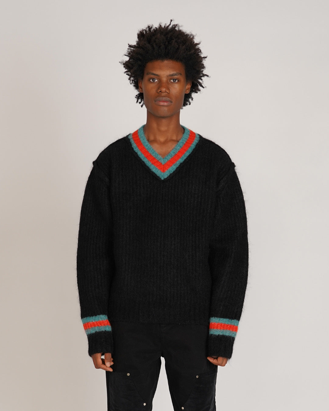 Stussy Mohair Tennis Sweater Black – Plain Store