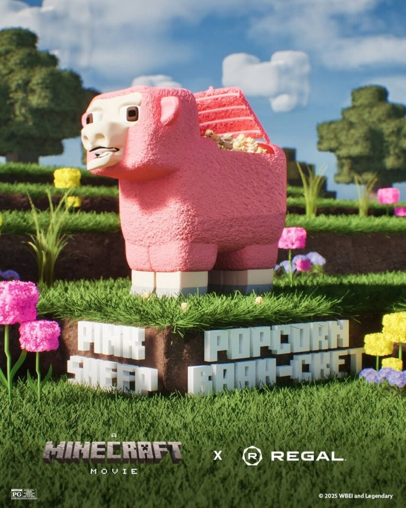 映画『マインクラフト』RegalとCinemarkのポップコーンバケツ・限定
