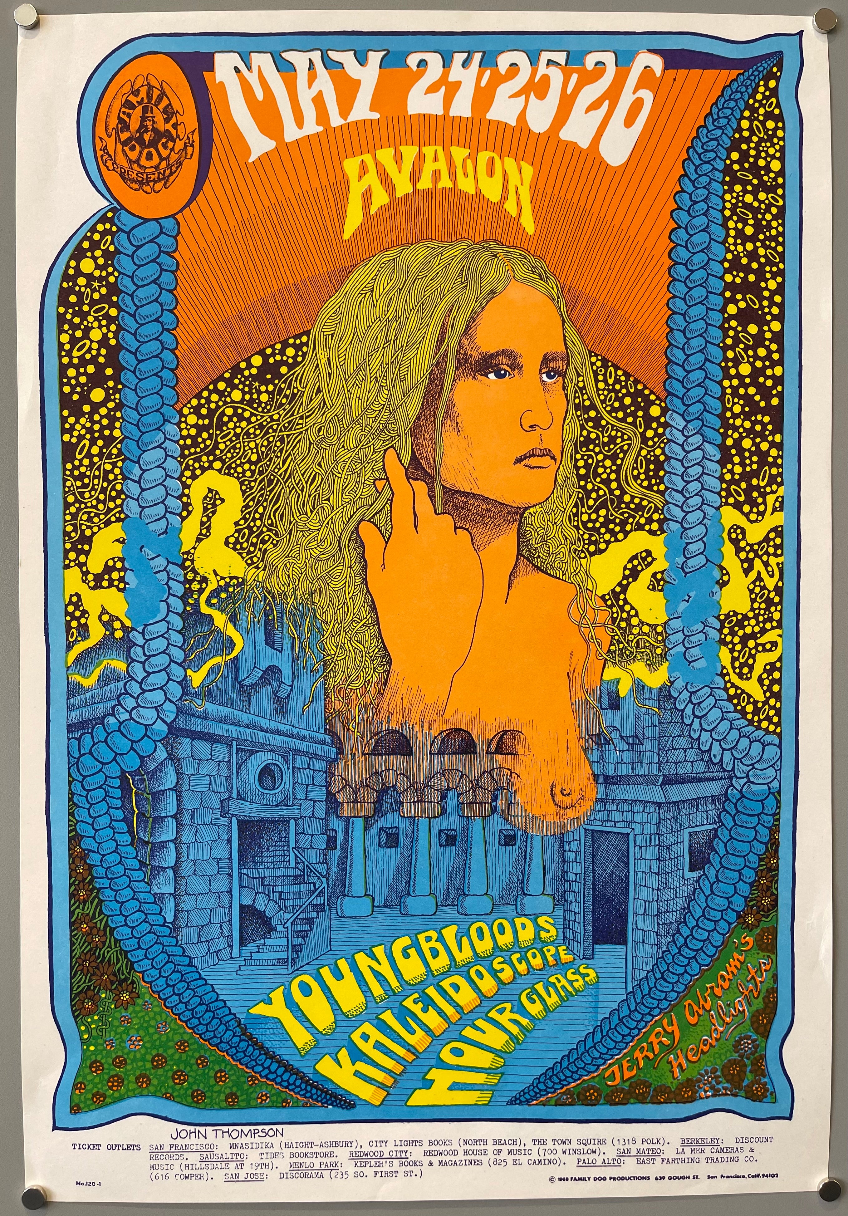 Youngbloods, Kaleidoscope, Hour Glass Poster – Poster Museum