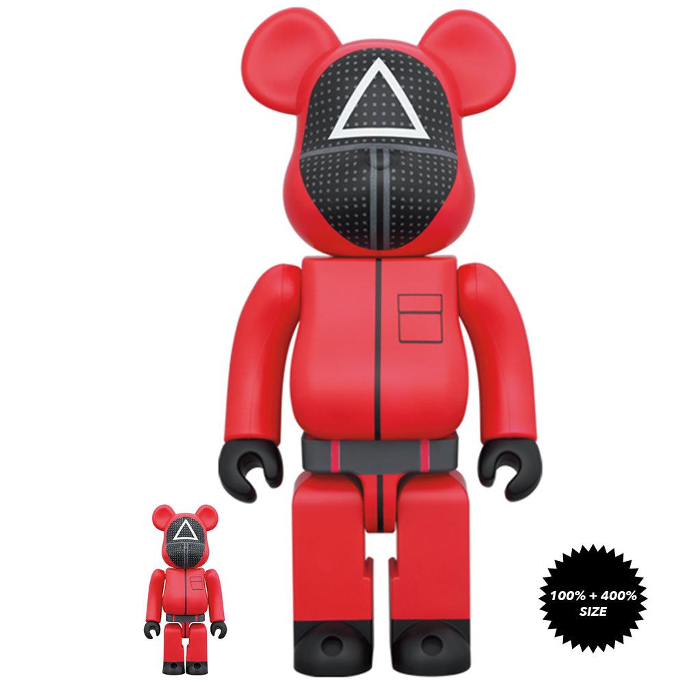 BE@RBRICK Squid Games △ Red Guard, Two-Piece (100% and 400%) set