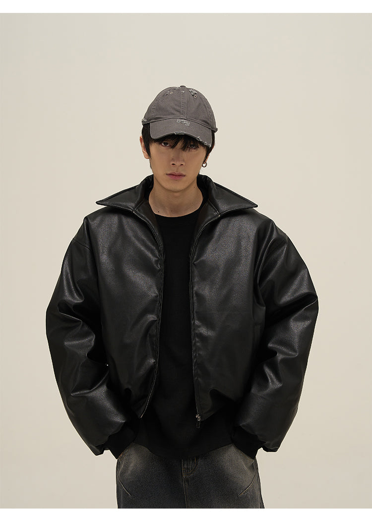 レザーダウンジャケット P632 – PPP STUDIOS