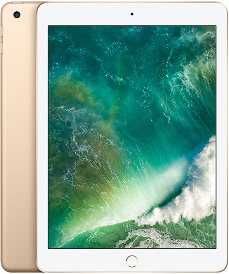 iPad 5 （2017年） Wi-Fi+Cellular 128GB ゴールド Cランク｜中古