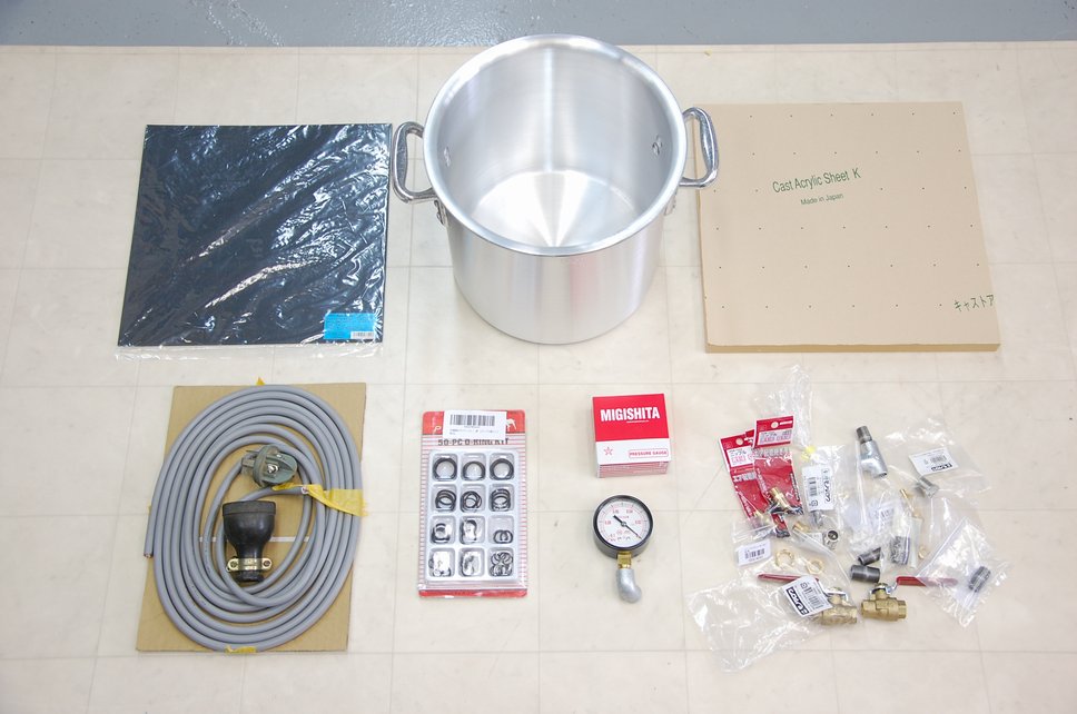 自作真空脱泡機 デシケーター作成（配管）① | プロ・フィット社外記