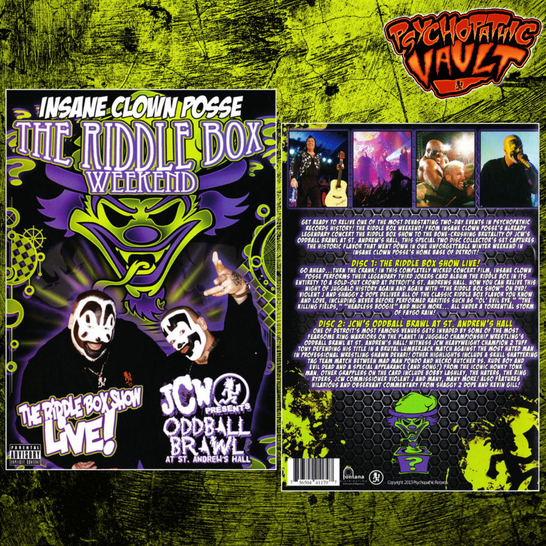 Riddle Box Weekend DVD – Psychopathic Vault