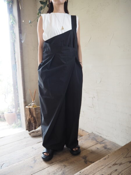 ETRÉ TOKYO 】ラップショルダーラップワイドパンツ【 Alderney