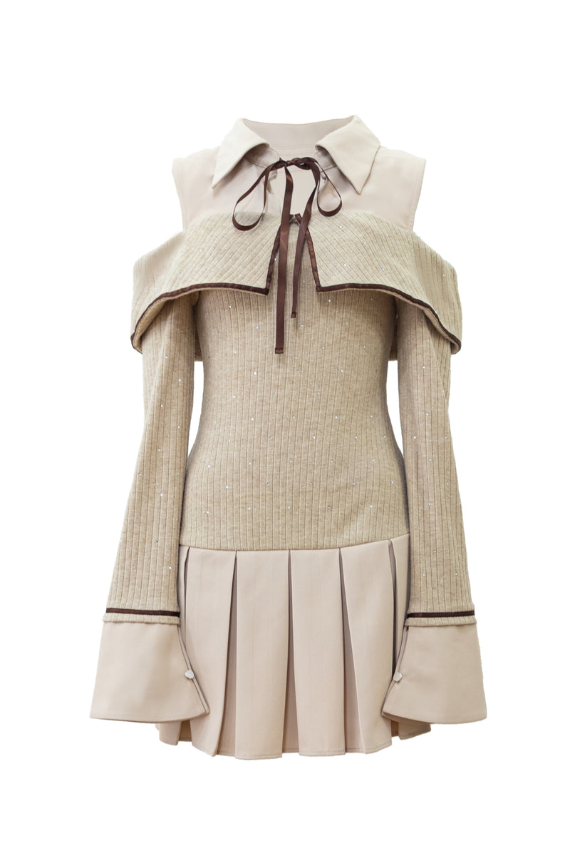 ビジュープレッピーカットショルダーワンピース – Randy