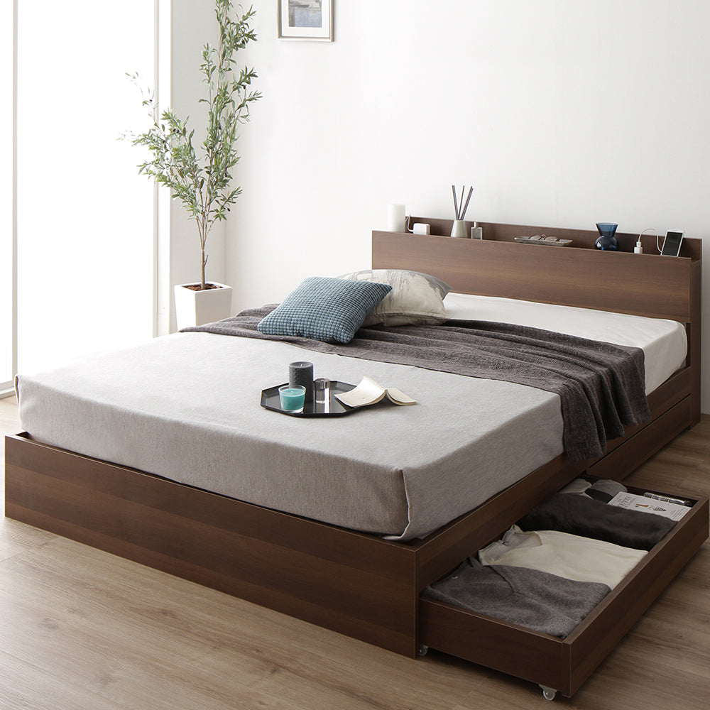 引き出し収納付きベッド『Serest セレスト』/シンプルモダン 収納付き