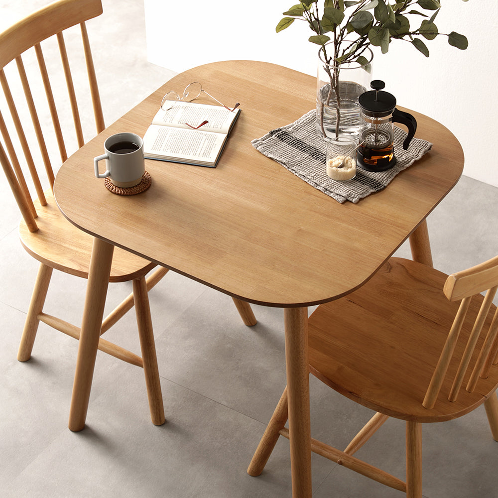 天然木 ダイニングテーブル 正方形75×75cm/長方形120cm×75cm 単品/北欧