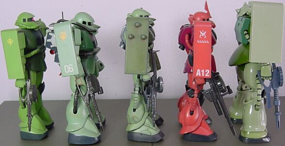 1/144 MS-06 ザク2 新旧比較 拡大版