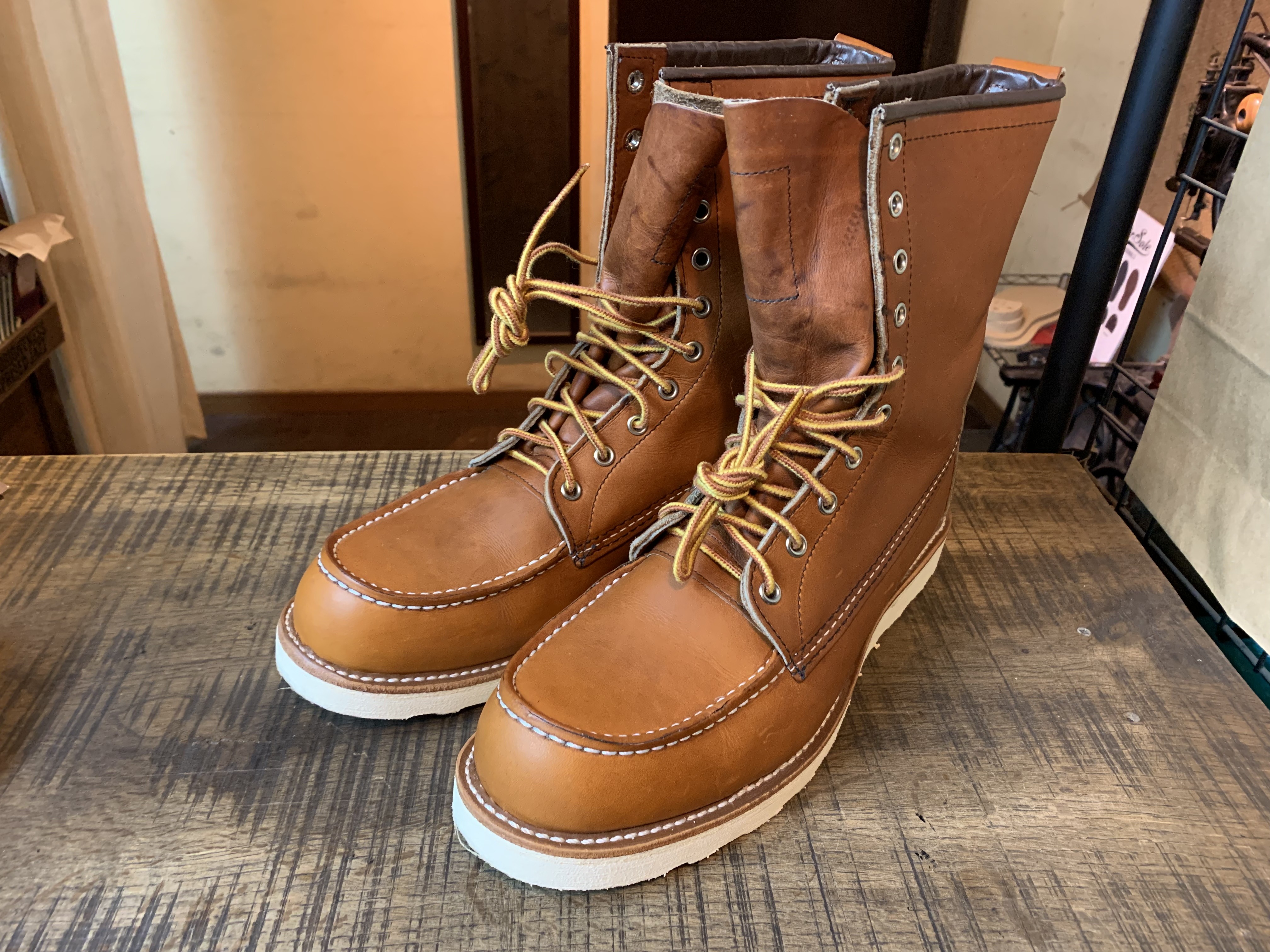 Redwing 877 Dr.sole コルクソール交換 / バックステイ位置修正