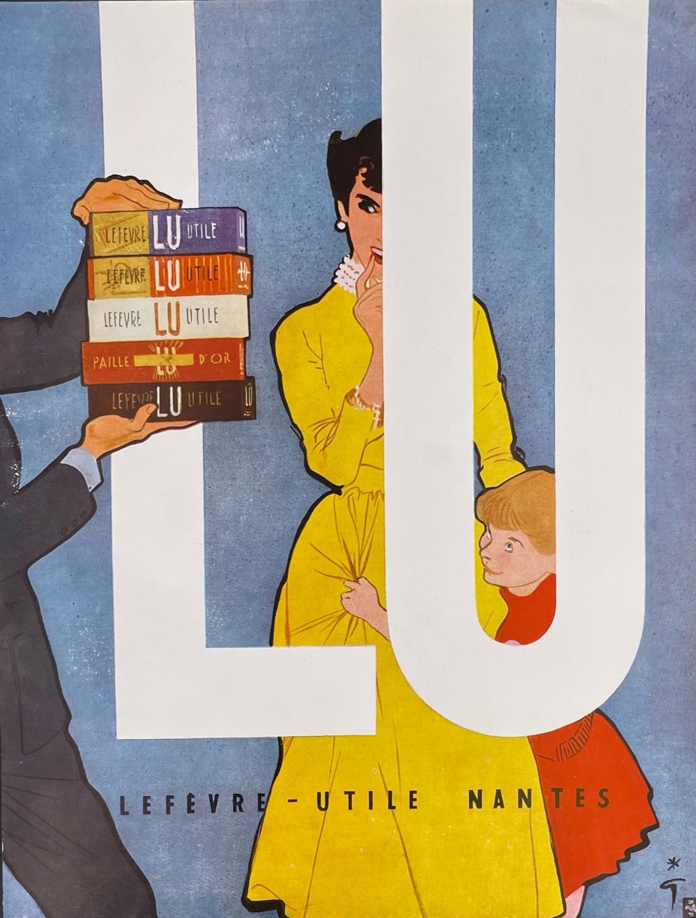 Publicité - Epicerie - Lu - René Gruau - 1956 – RétroRéclame