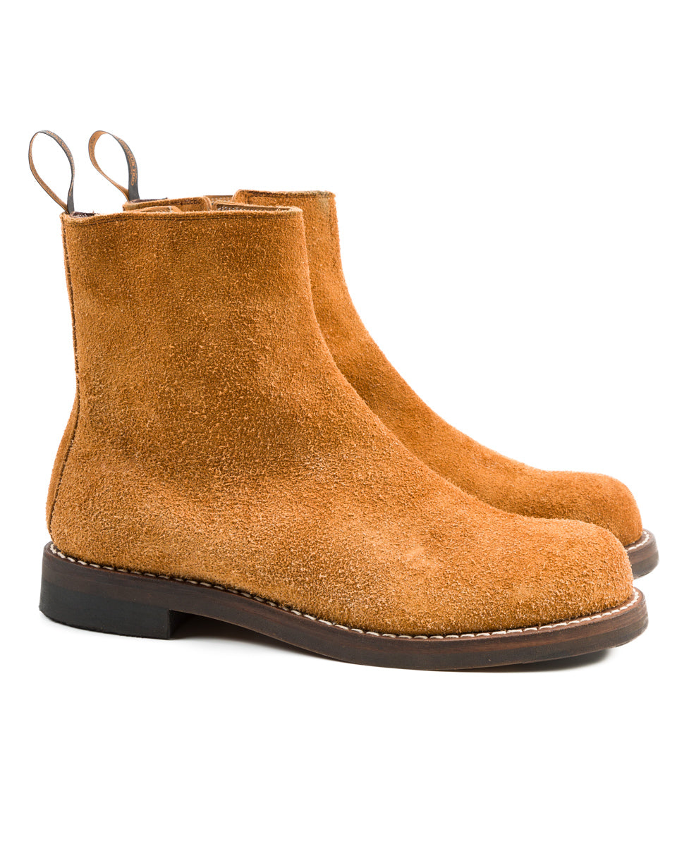 Rolling Dub Trio Casper Side Zip Boot - Tobacco Oiled Suede