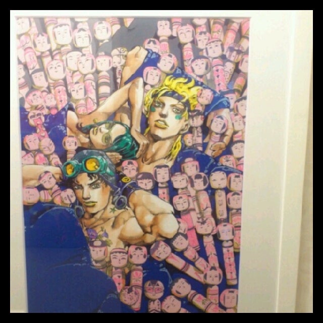 複製原画「ジョセフ×リサリサ×シーザー(こけし)」 | ジョジョの奇妙な