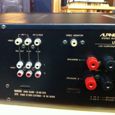 ALPINE/LUXMAN ステレオアンプ LV-105u ALPINE/LUXMAN ステレオアンプ