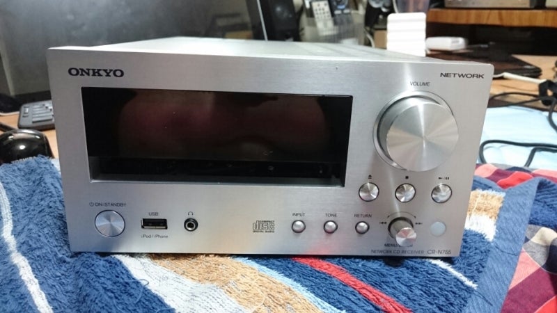 ONKYO CR-N755 ミニコンポ 液晶表示接触悪い ONKYO CR-N755 ミニコンポ