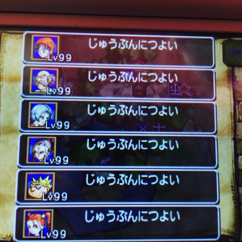 3DS版『ドラクエ8』全員レベル99達成！ | ハスノウテナ by ミズタマ