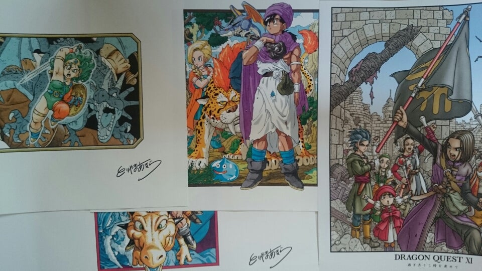 Vジャンプ鳥山明先生ドラゴンクエスト4,5,6の複製原画の感想