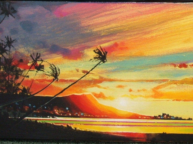 絵画『夕空』ヘイ平山画