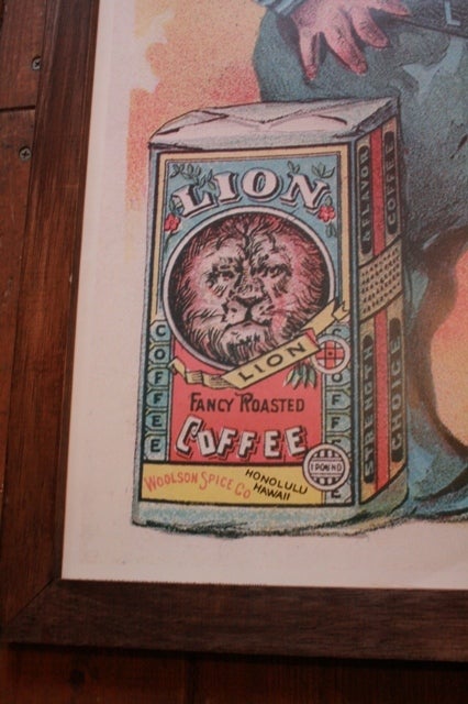 ライオン・コーヒー・ポスター | ヴィンテージ・ハワイ