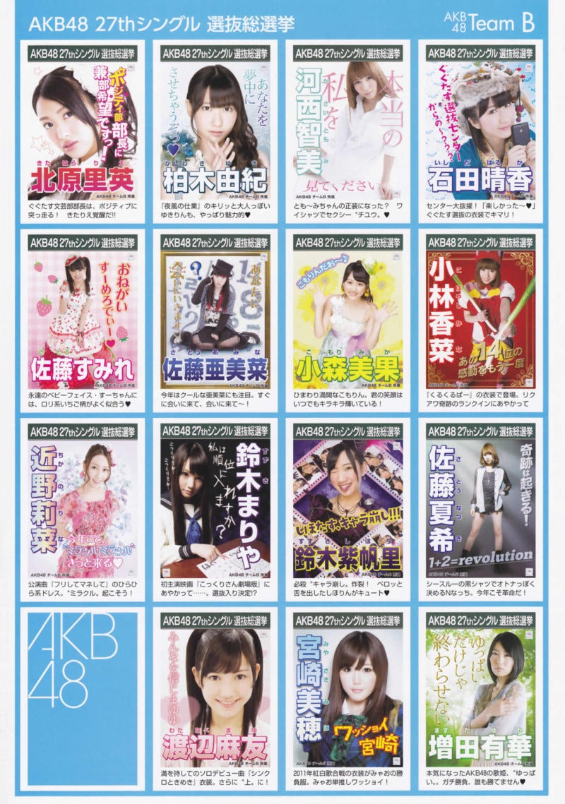 AKB48 27thシングル選抜総選挙ポスター | こうさんのブログ
