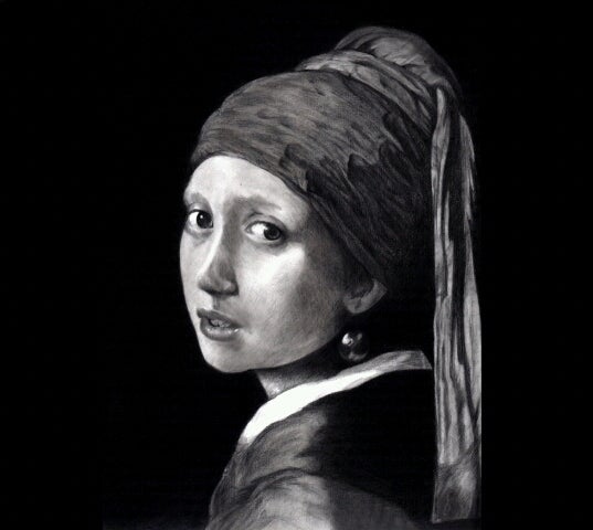 真珠の耳飾りの少女 鉛筆模写 | ナシェル 絵の成長日記 〜画家を目指して〜