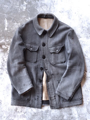 1950s French Hunting Jacket 動物ボタンハンティングジャケット