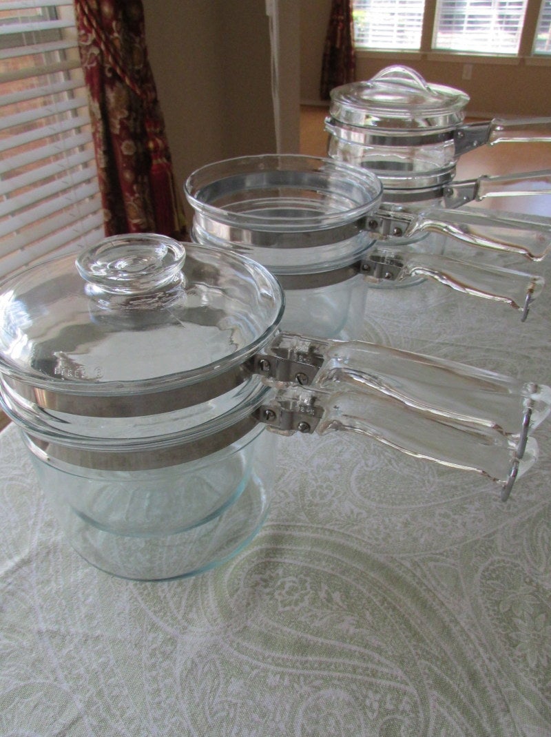 オールドパイレックス☆ダブルボイラーが・・・？！ | Milkglass と