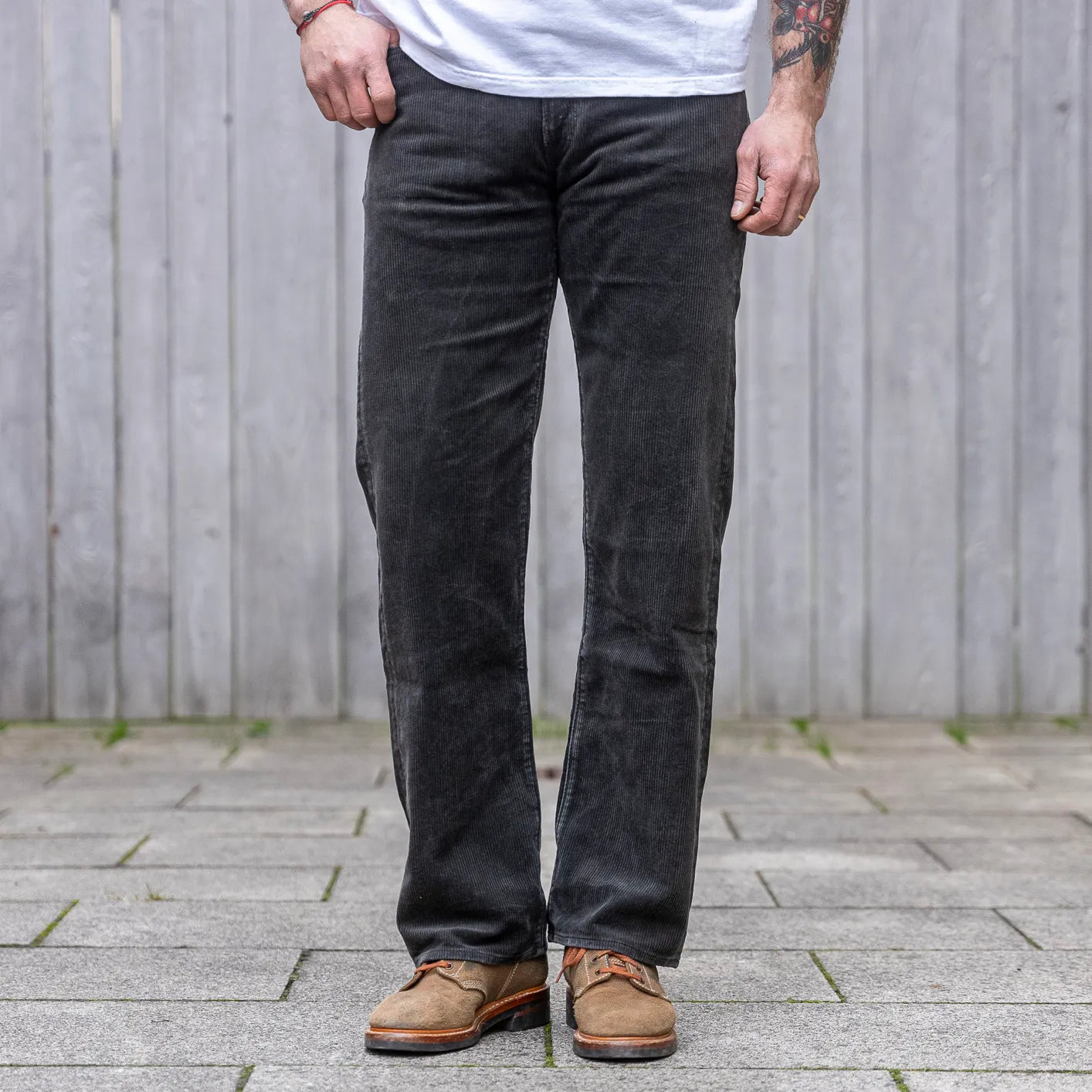 Sugar Cane 1947 9W Corduroy Pants – Aged Black / Classic Straight