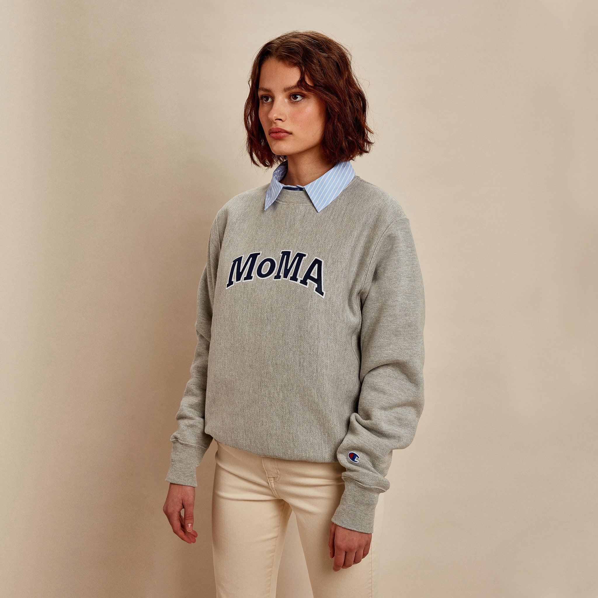Champion Crewneck Sweatshirt - MoMA Edition - Oxford Gray – MoMA