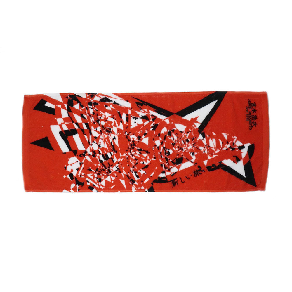 新しい旅]フェイスタオル / 赤（2026年2月下旬より発送予定