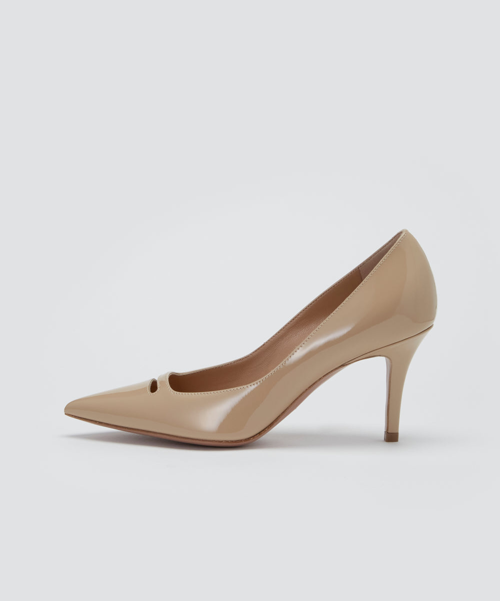 PELLICO | アネッリ エナメル パンプス 8.0cm BEIGE - アマン