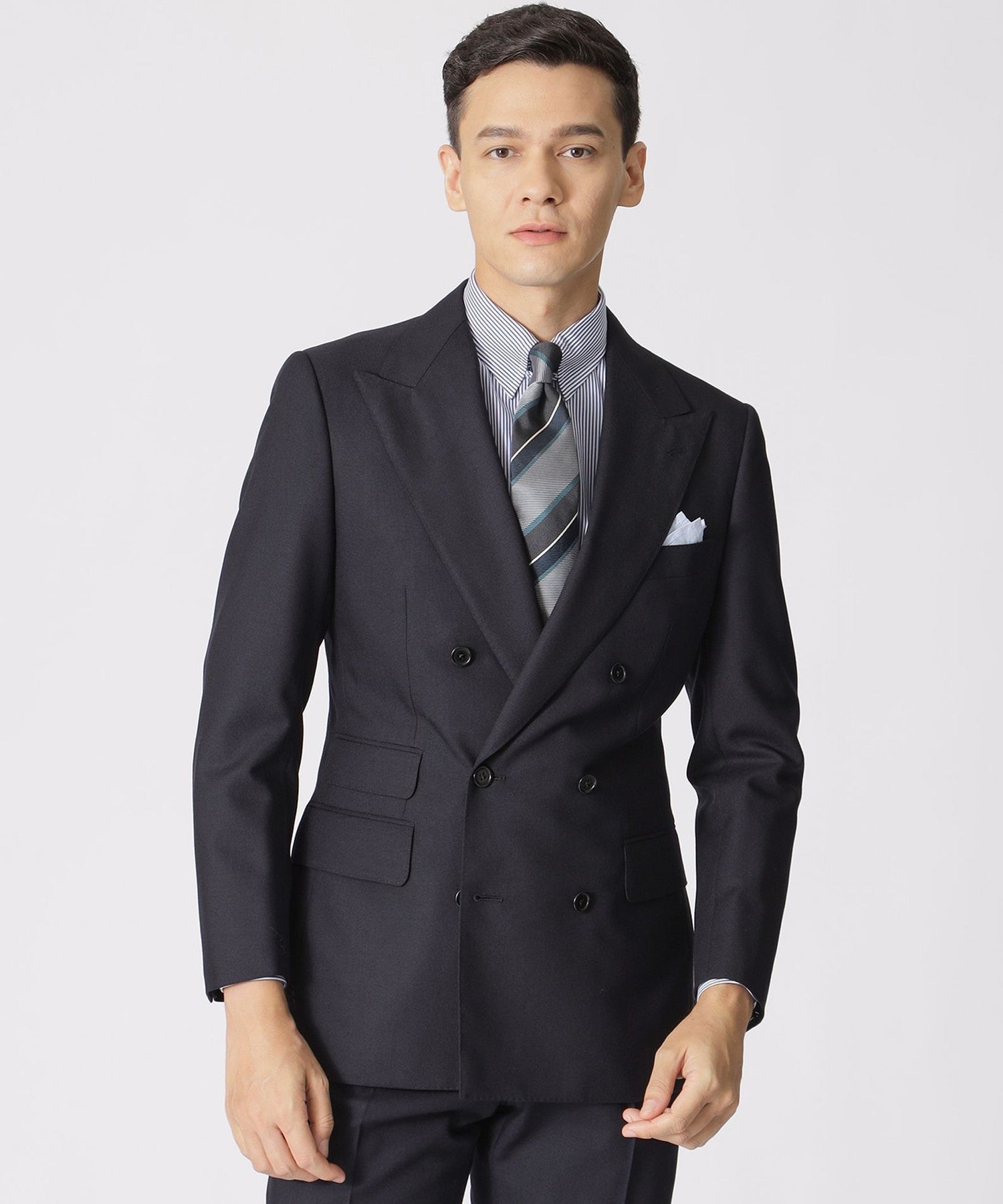 数量限定】「COLLECTION LINE」ワイドラペル ダブル6ボタンスーツ