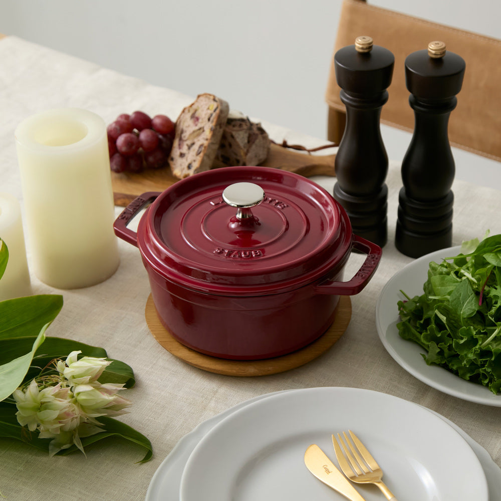 STAUB(ストウブ） ピコ・ココット ラウンド ボルドー |キッチン用品