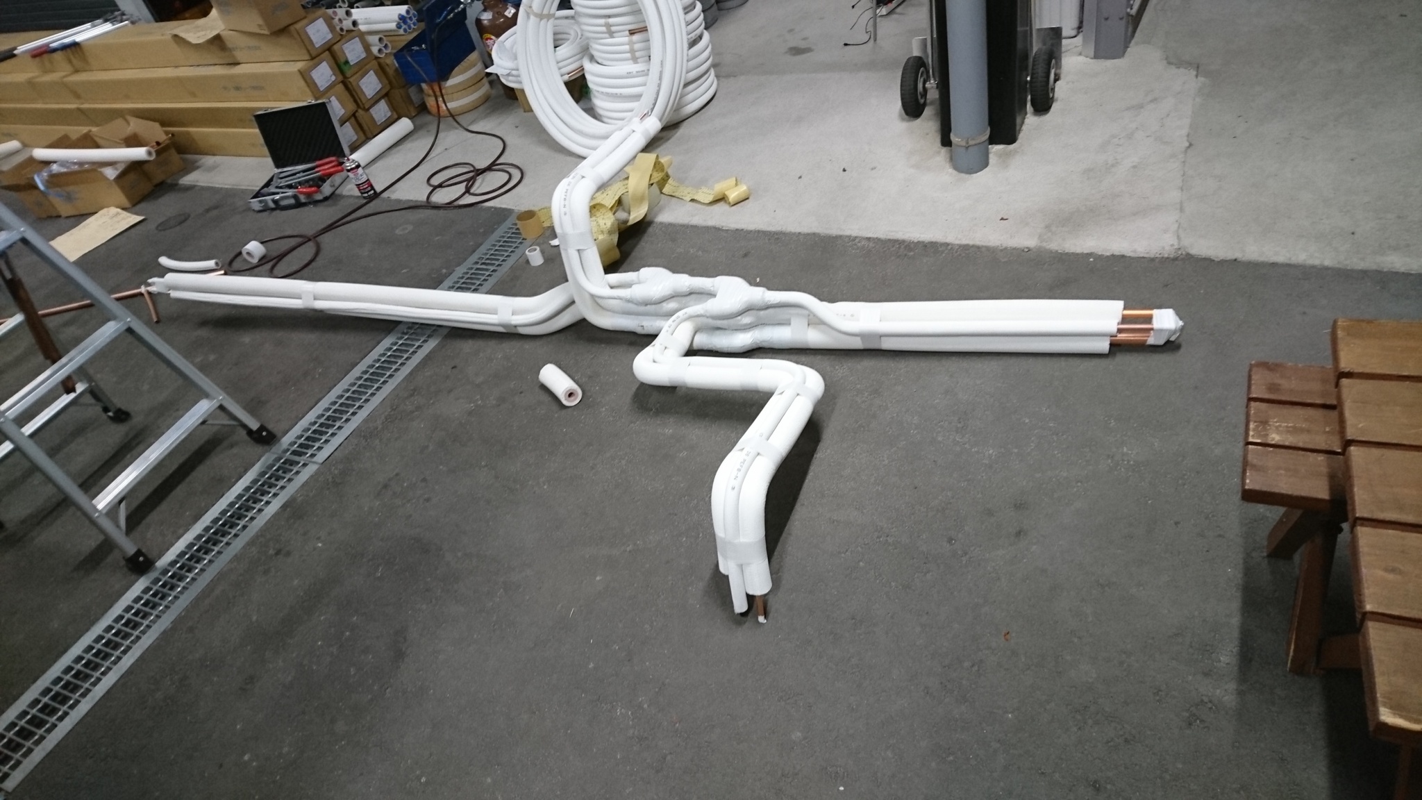 冷媒配管加工管製作