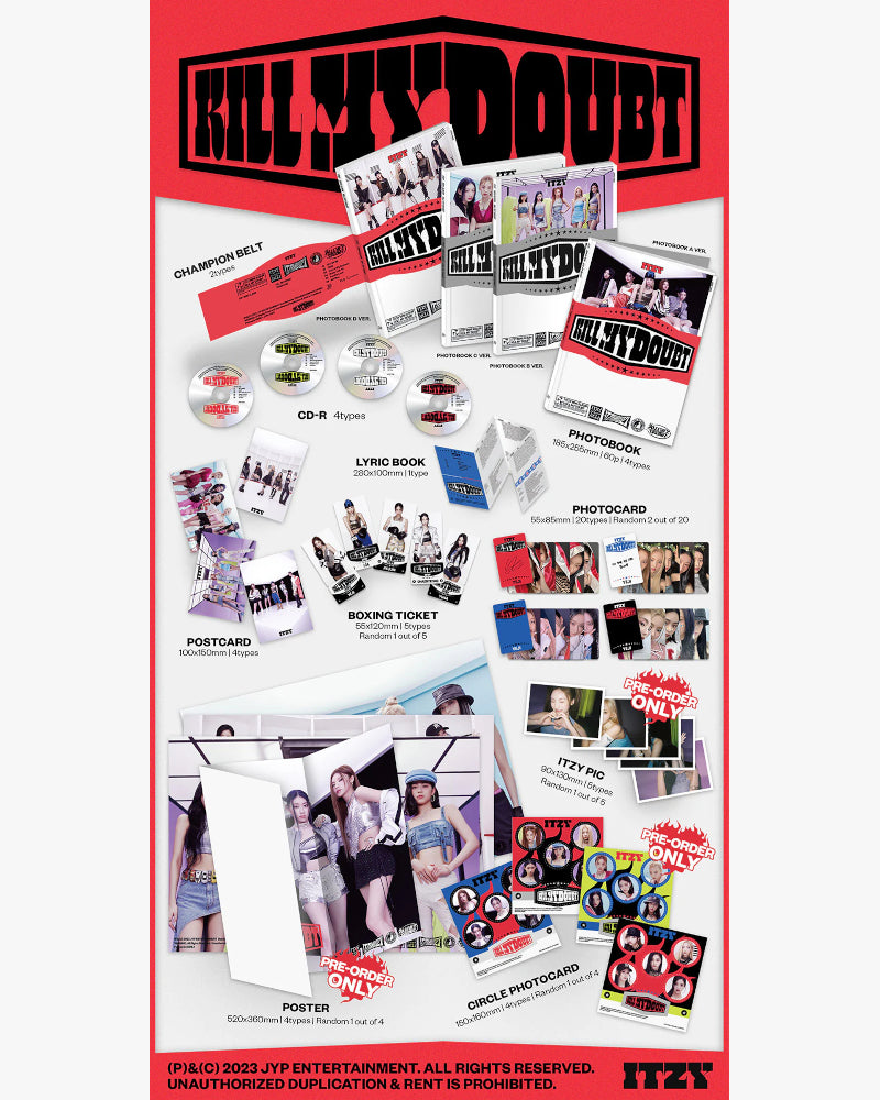 ITZY - [KILL MY DOUBT] (STANDARD): Exciting Kpop Album with 4 Versions