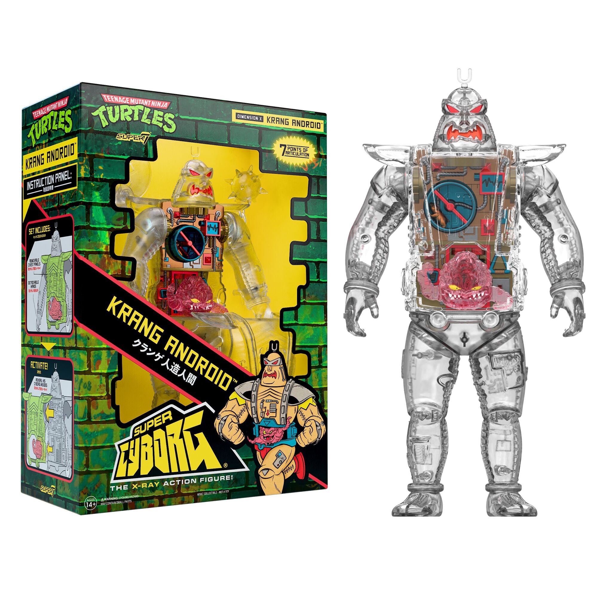 Teenage Mutant Ninja Turtles Super Cyborg - Krang Android (Clear)